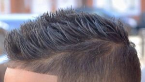 short spiky hair